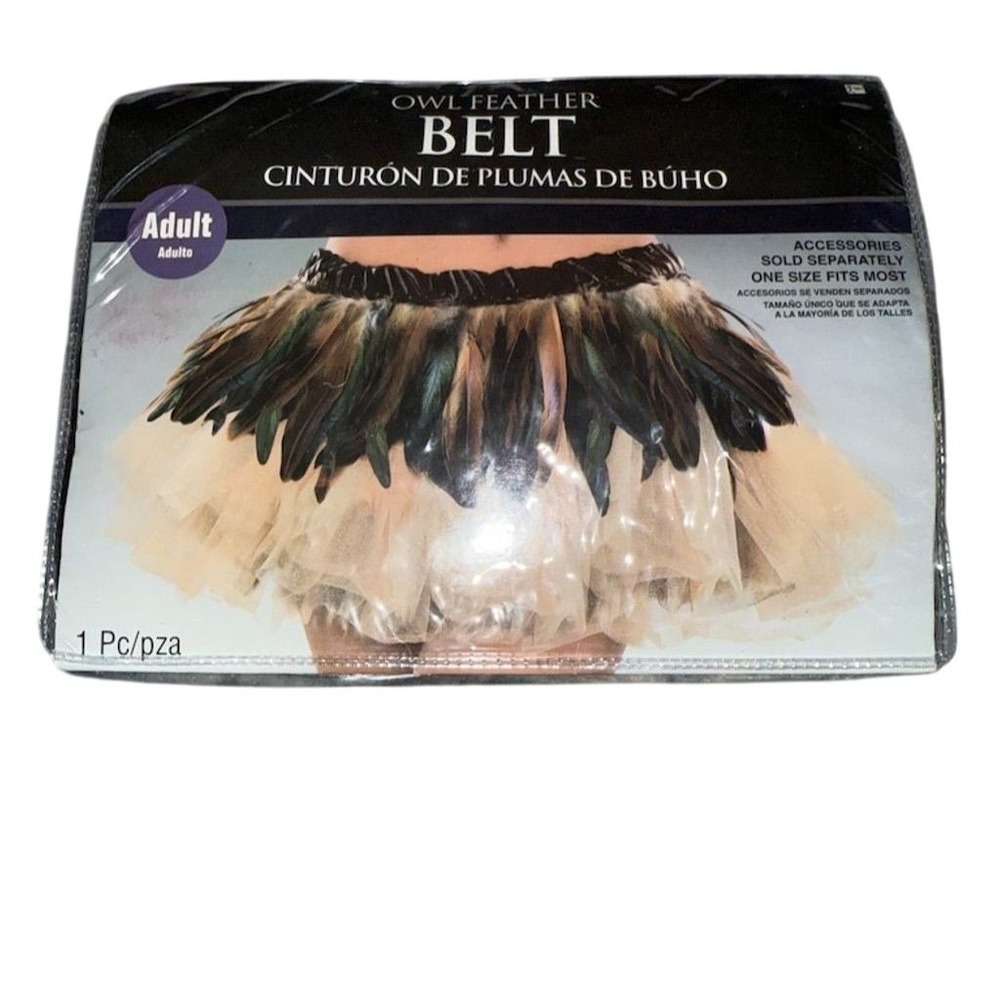 Amscan Owl‎ Feather Belt Costume Accessory Nature Theme Unisex One Size